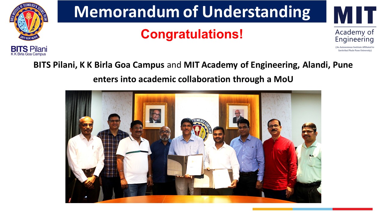 Bits Pilani K K Birla Goa Campus And Mit Academy Of Engineering