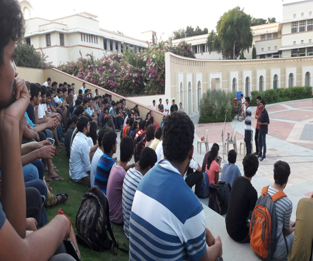 Teacher's Day celebration with students in Rotunda